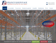 Tablet Screenshot of france-rayonnage.com